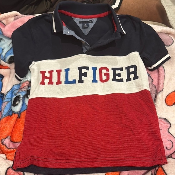 Tommy Hilfiger Other - Tommy Hilfiger Kids Colorblock Polo Shirt - Red, White, and Blue